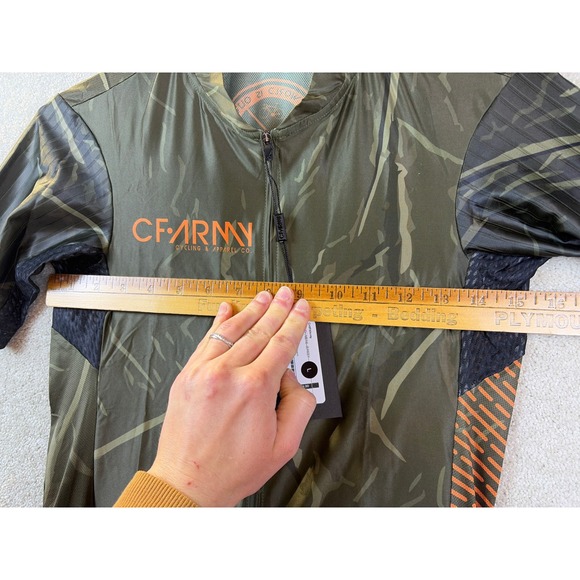 Crit Fit Army Cycling Jersey Men Large Camo Short Sleeve Full Zip Wisconsin NEW - Picture 7 of 8